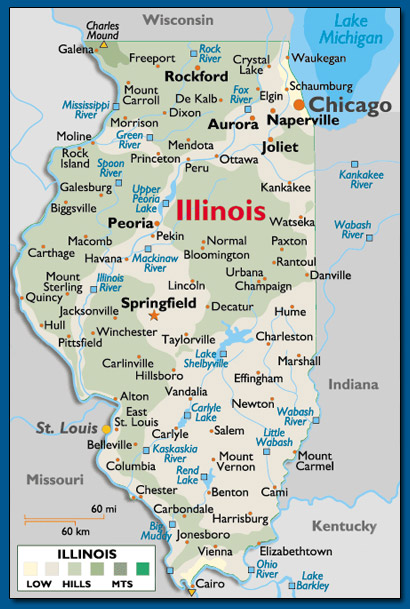 Illinois Towns, Cities, Links, and other populated places ...
